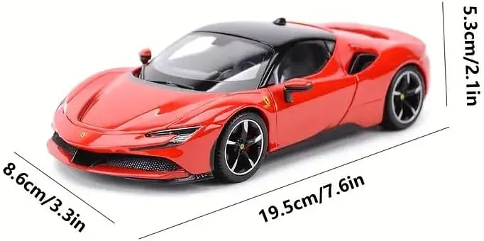Машинка Rastar Ferrari SF90 Stradale на управлении 1:24 красная 97600 - фото 6