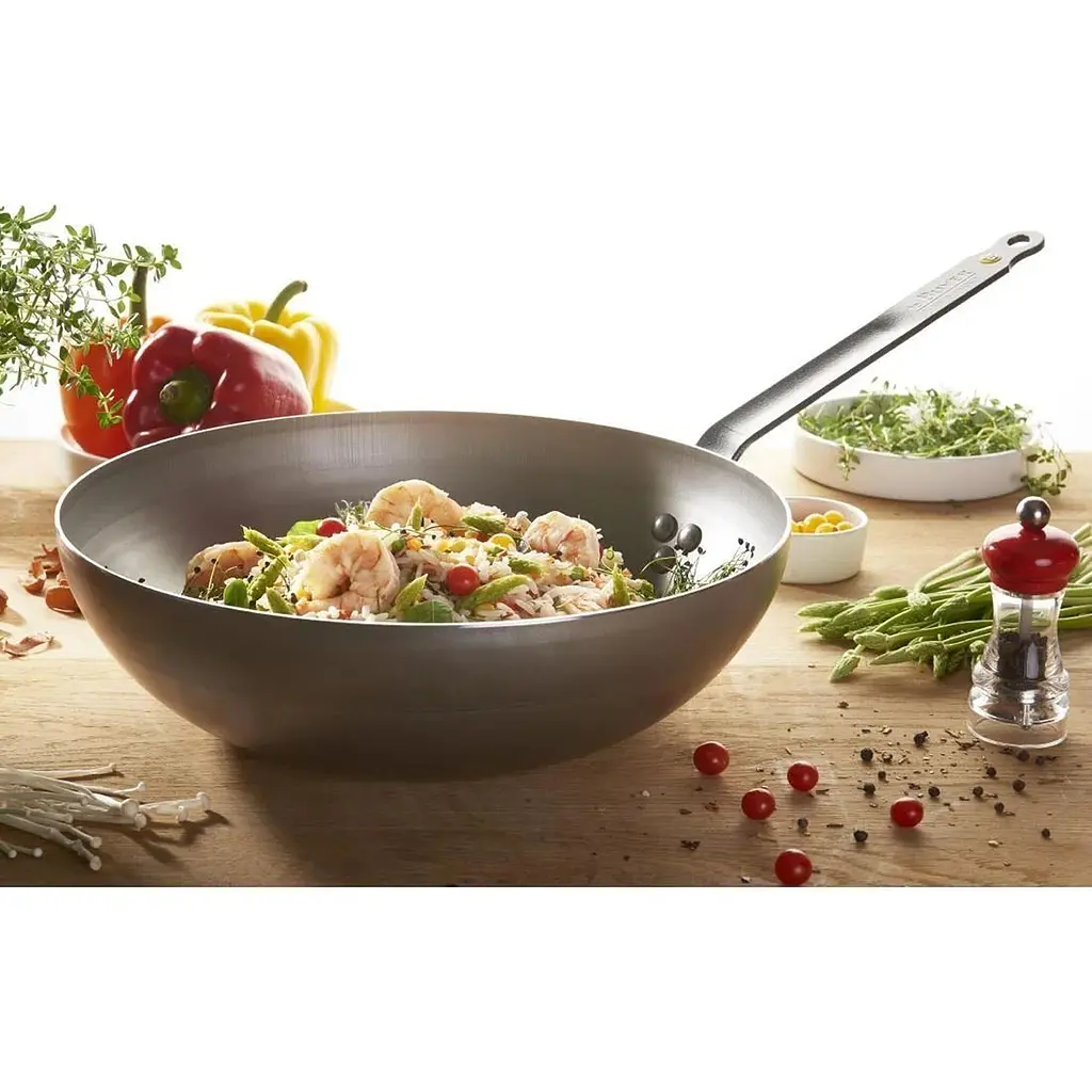 Сковорідка De Buyer Mineral B Element Wok 28 см (10-561728) - фото 6