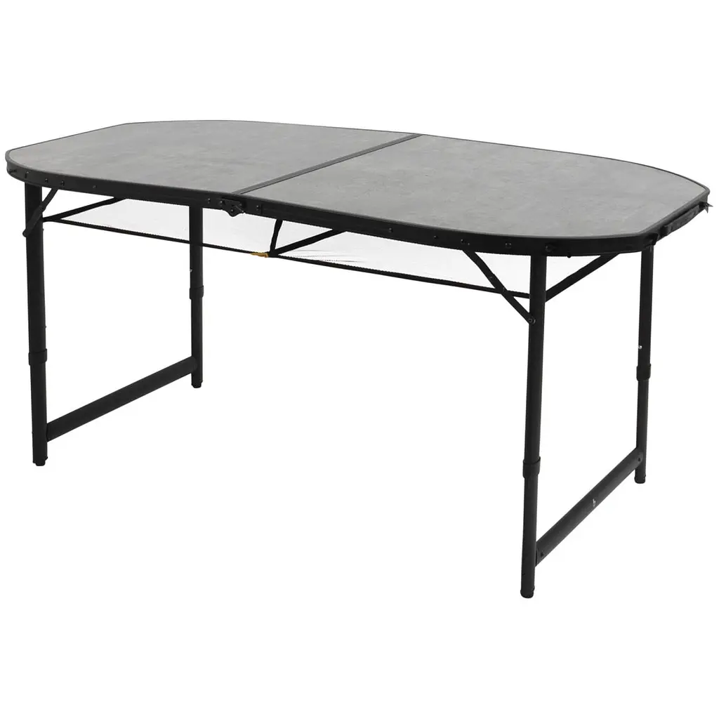 Стіл Bo-Camp Northgate Oval 150x80 cm Black/Grey (1404188) - фото 3