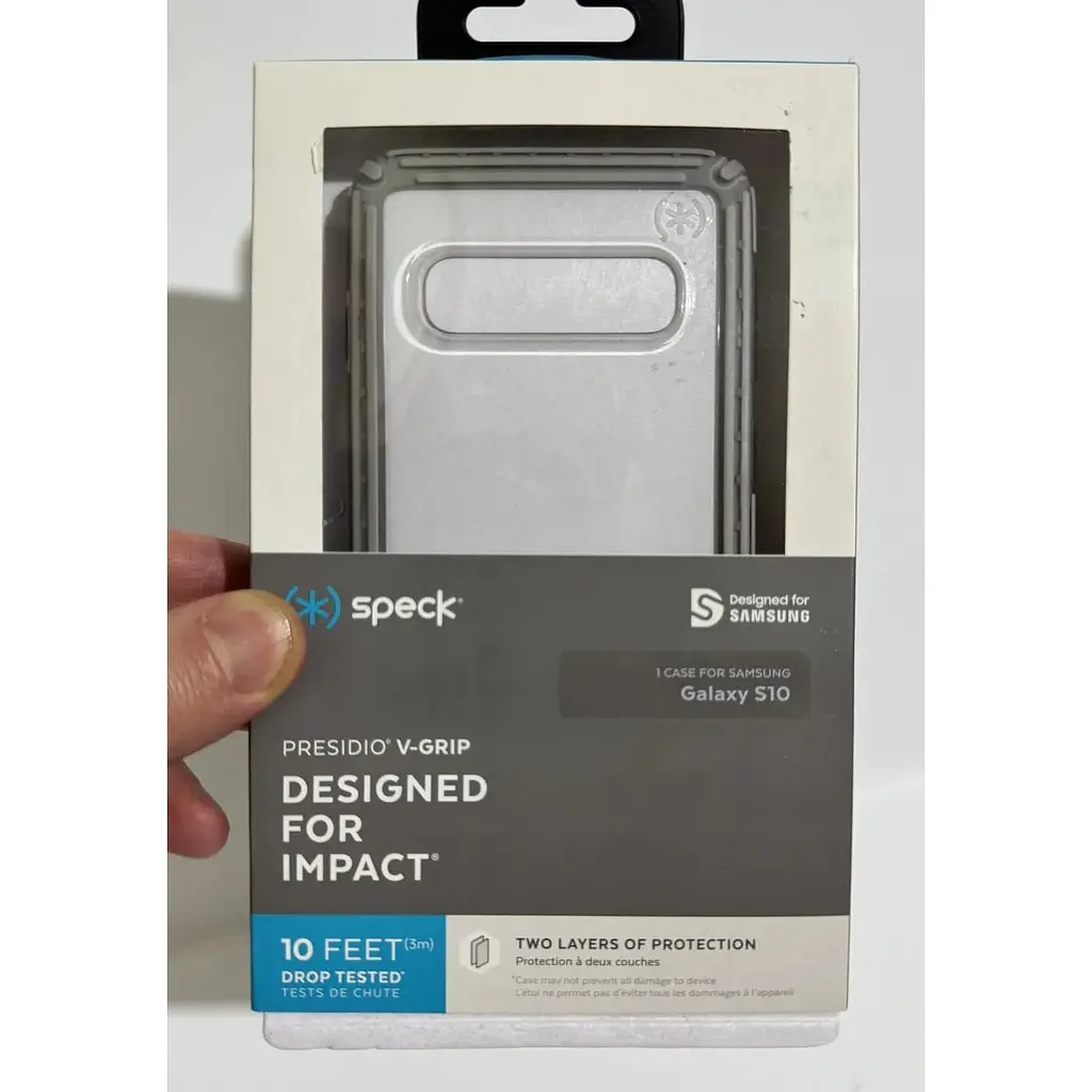Протиударний чохол Speck Presidio V-Grip Samsung Galaxy S10 (6.1) Grey (125829-8321) - фото 4