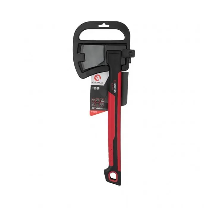 Сокира червона з ручкою з фібергласу STORM INTERTOOL HT-0292 930 г - фото 5