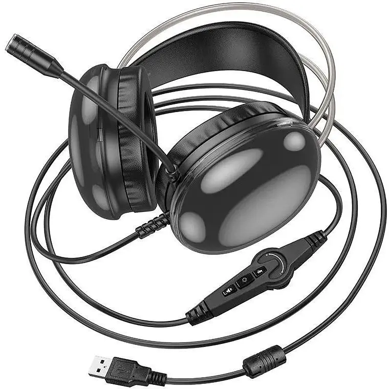 Наушники игровые Hoco W109 Plus usb 7.1 RGB - фото 6