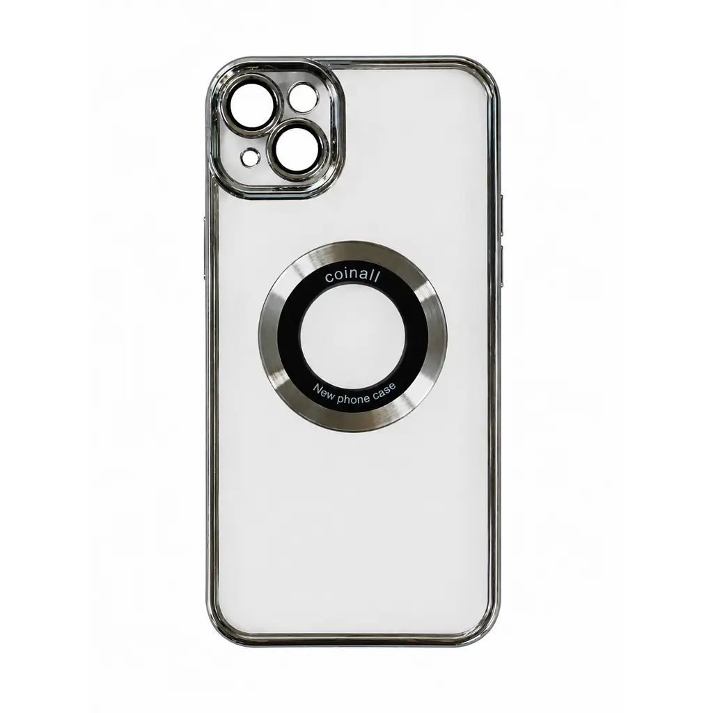 Магнітний чохол XON PhoneCase Magnetic для iPhone 14 (PCMC1114100G 8062) Сірий/Прозорий