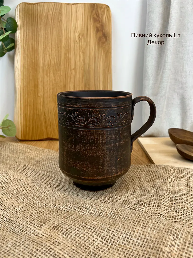 Пивний столовий сервіз керамічного (глиняного) посуду на 6 осіб - фото 5