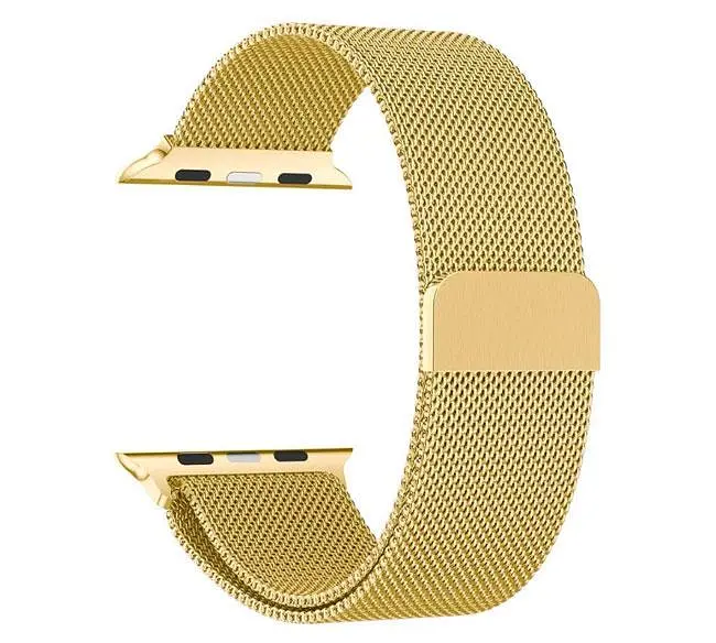 Миланский сетчатый ремешок Primo для Apple Watch 42 мм, 44 мм, 45 мм Gold - фото 2