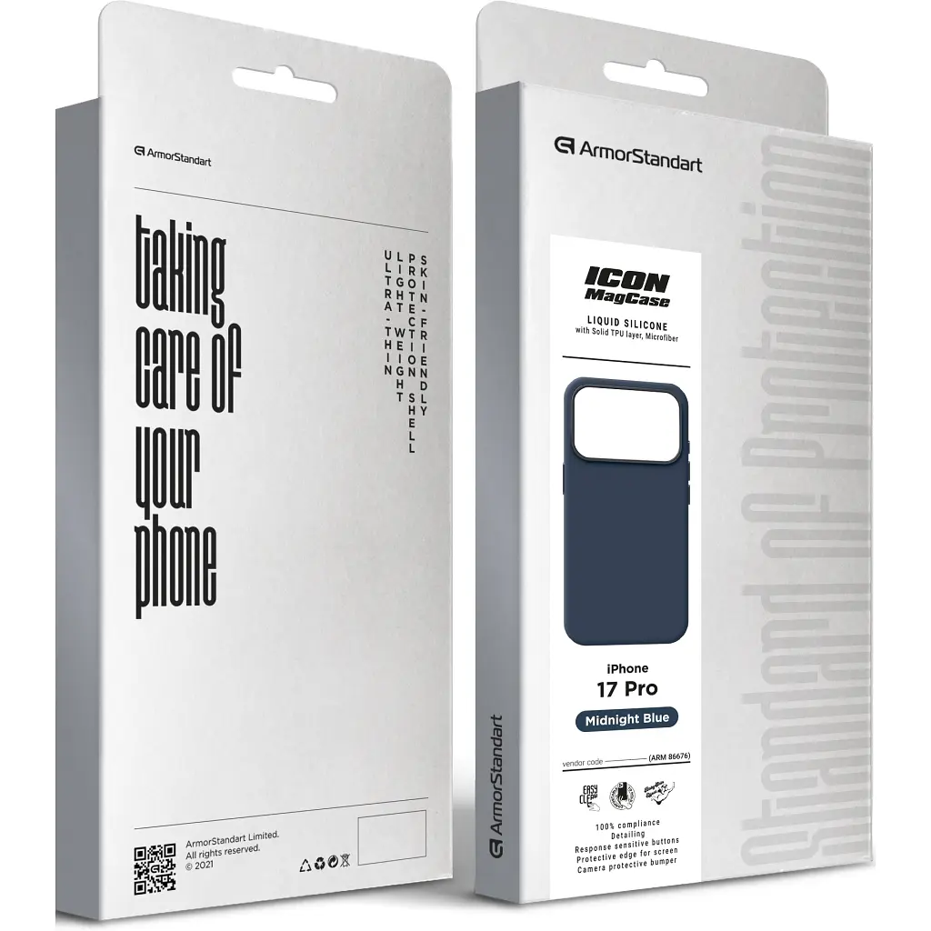 Чехол для мобильного телефона Armorstandart ICON2 MagCase Apple iPhone 17 Pro Midnight Blue (ARM86676) - фото 2