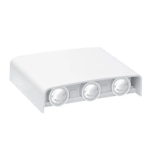 Фасадний світлодіодний світильник MAXUS MWL 6W 3CCT IP65 WH Square - фото 2