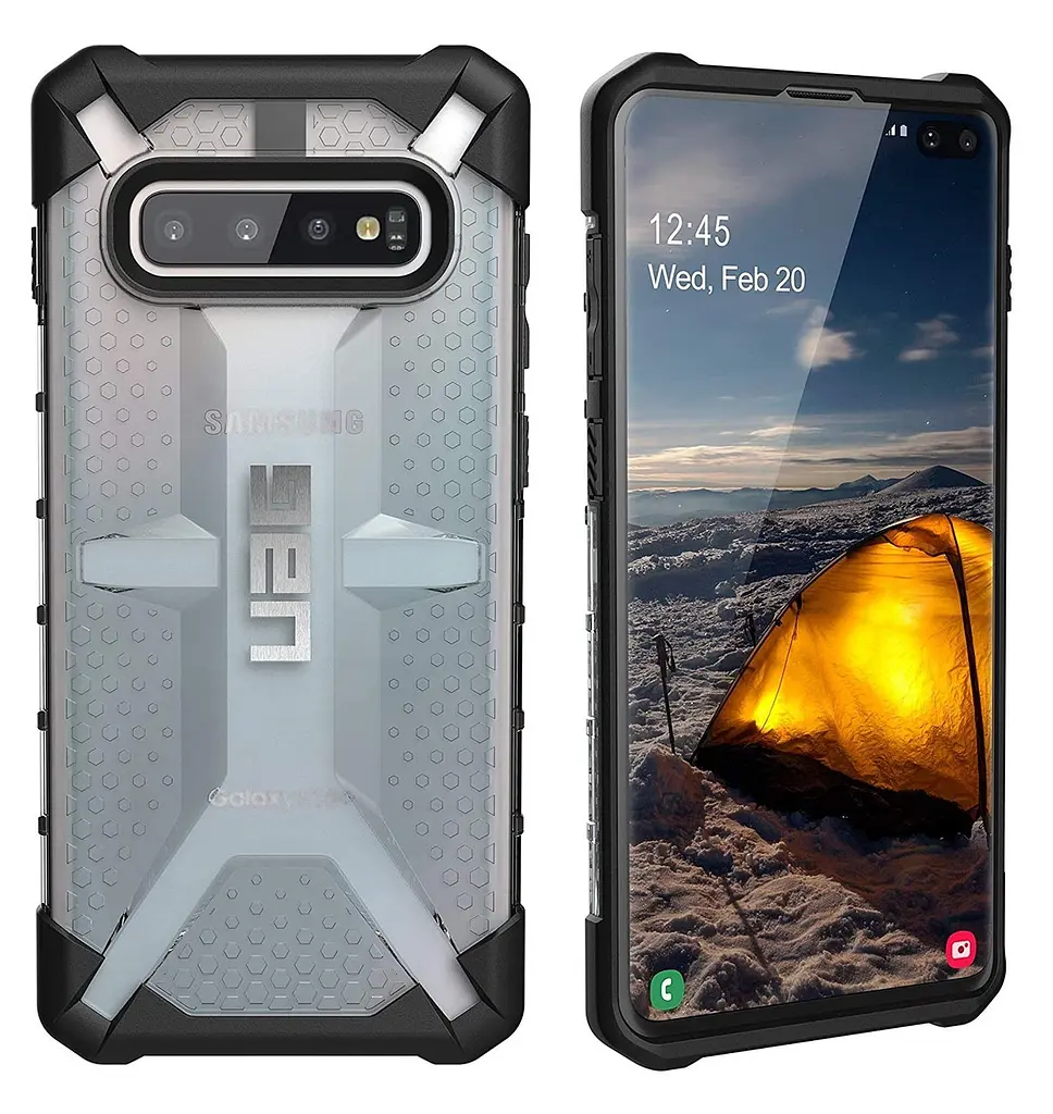 Чохол прозорий протиударний UAG Plasma для Samsung Galaxy S10 Plus (6.4") Ice - фото 6