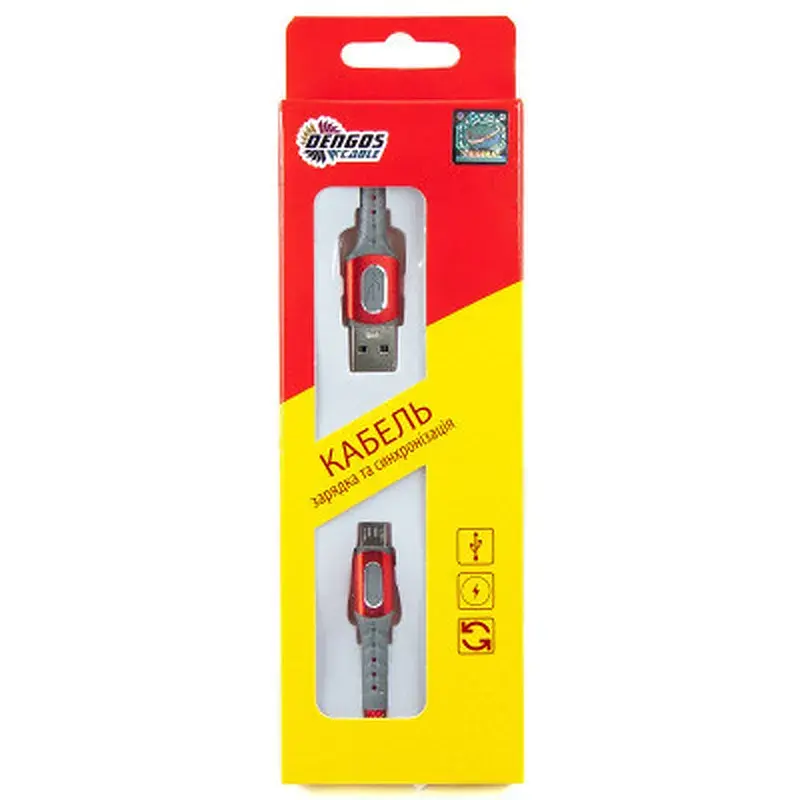 Дата кабель USB 2.0 AM to Micro 5P 1.0m red Dengos (NTK-M-LP-RED) - фото 4