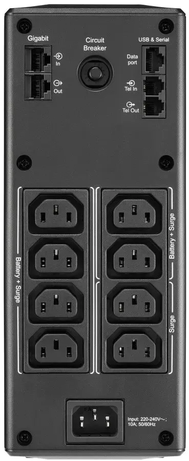 APC Джерело безперебійного живлення Back-UPS Pro 1300VA/780W, LCD, USB, 6+2 C13 - фото 3