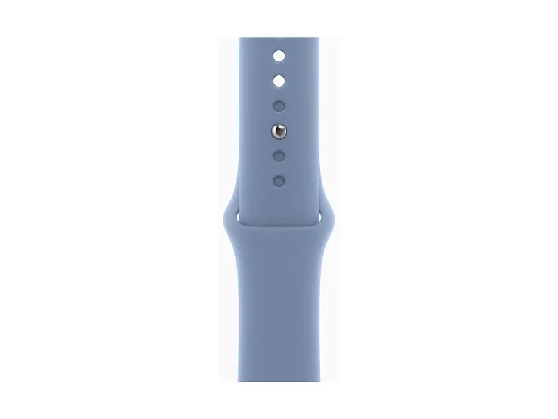 Смарт-годинник Apple Watch Series 9 GPS 41mm Silver Aluminum Case w. Storm Blue S. Band - S/M (MR903) - фото 3