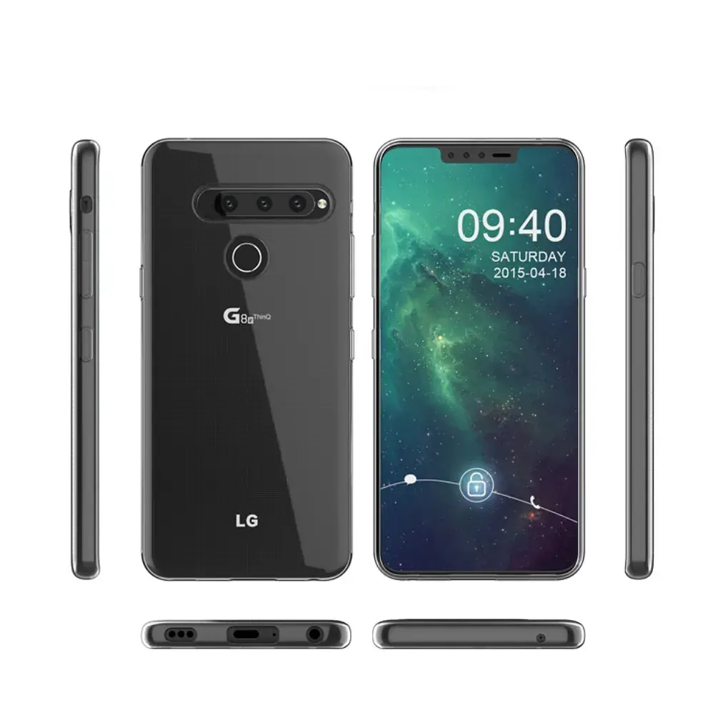 Силиконовый чехол BeCover для LG G8s Transparancy (705057) - фото 2