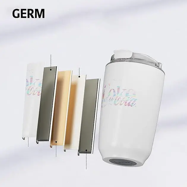 Термокружка Germ Mocha Series Coca-Cola 430 мл Aurora White [GE-CK22AW-B9] [118598] - фото 3