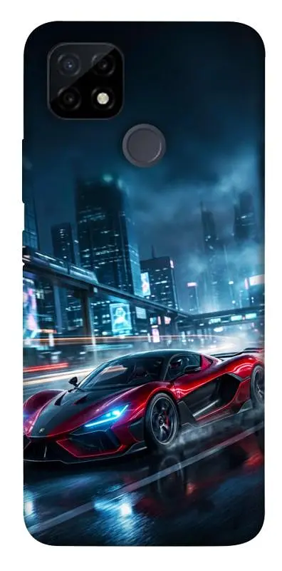 TPU чохол Demsky Red sport car для Realme C21Y