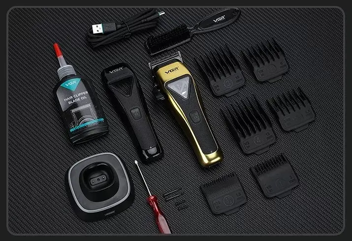 Машинка для стрижки VGR V-015 Pro 7Вт 2500 мАг Жовтий (2567341521) - фото 7