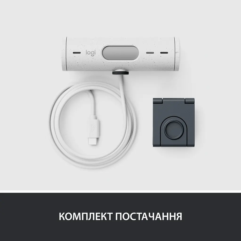 Веб-камера Logitech Brio 500 Off-White (960-001428) - фото 10