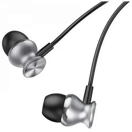 Навушники Hoco M106 Fountain metal with mic silver 39187 - фото 3