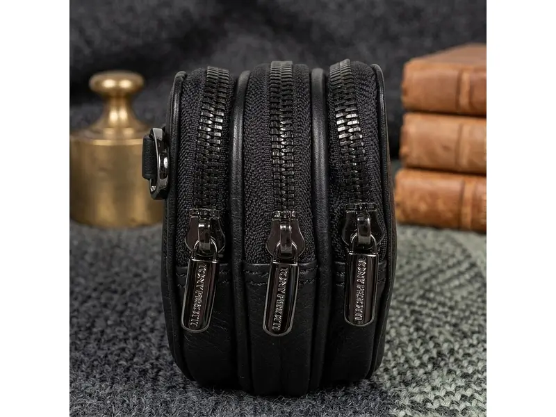 Чоловічий клатч із натуральної шкіри Newcontatto 6168 nero чорний 20×10×6 см TONY PEROTTI sum0029084 - фото 2