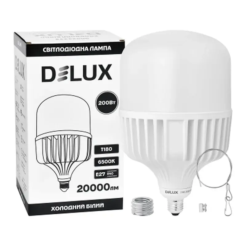 Лампочка Delux T180 200 Вт Е27/E40 6500K 230В (90023333) - фото 3