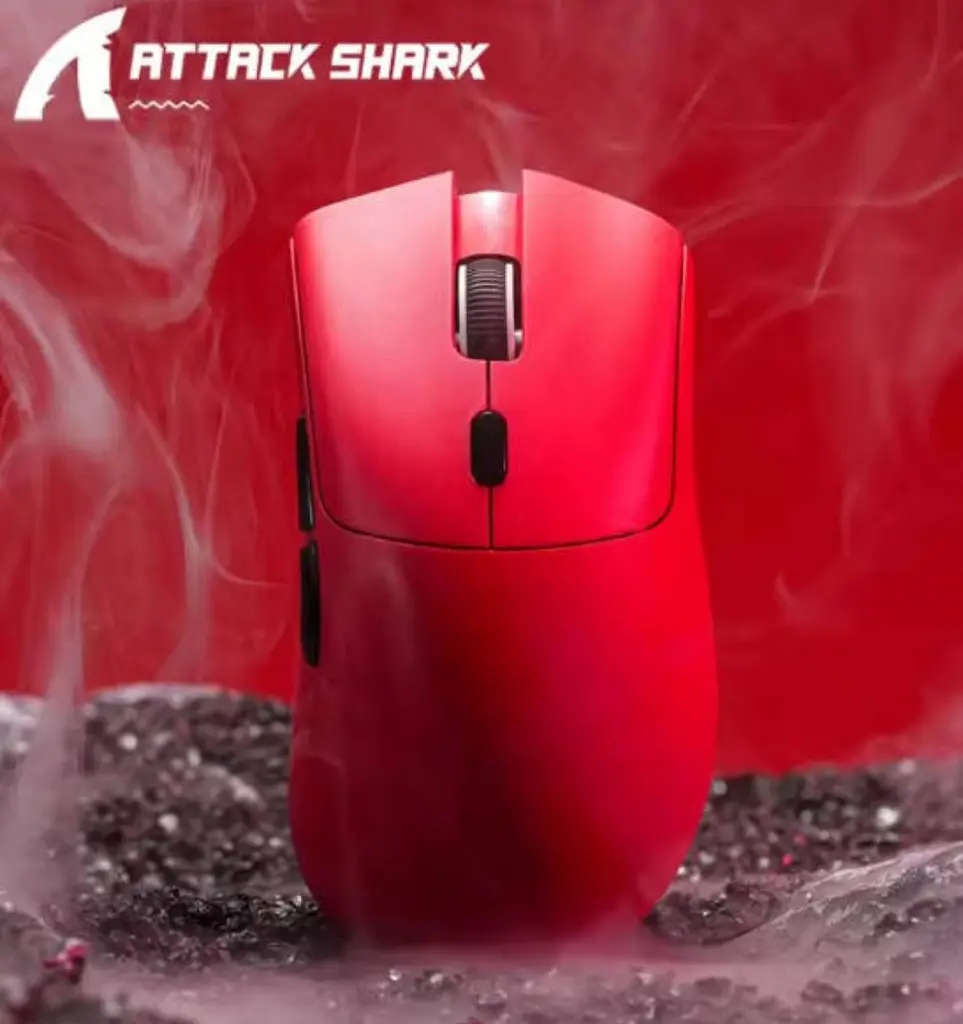 Мишка ігрова бездротова Attack Shark R1 RED - фото 3
