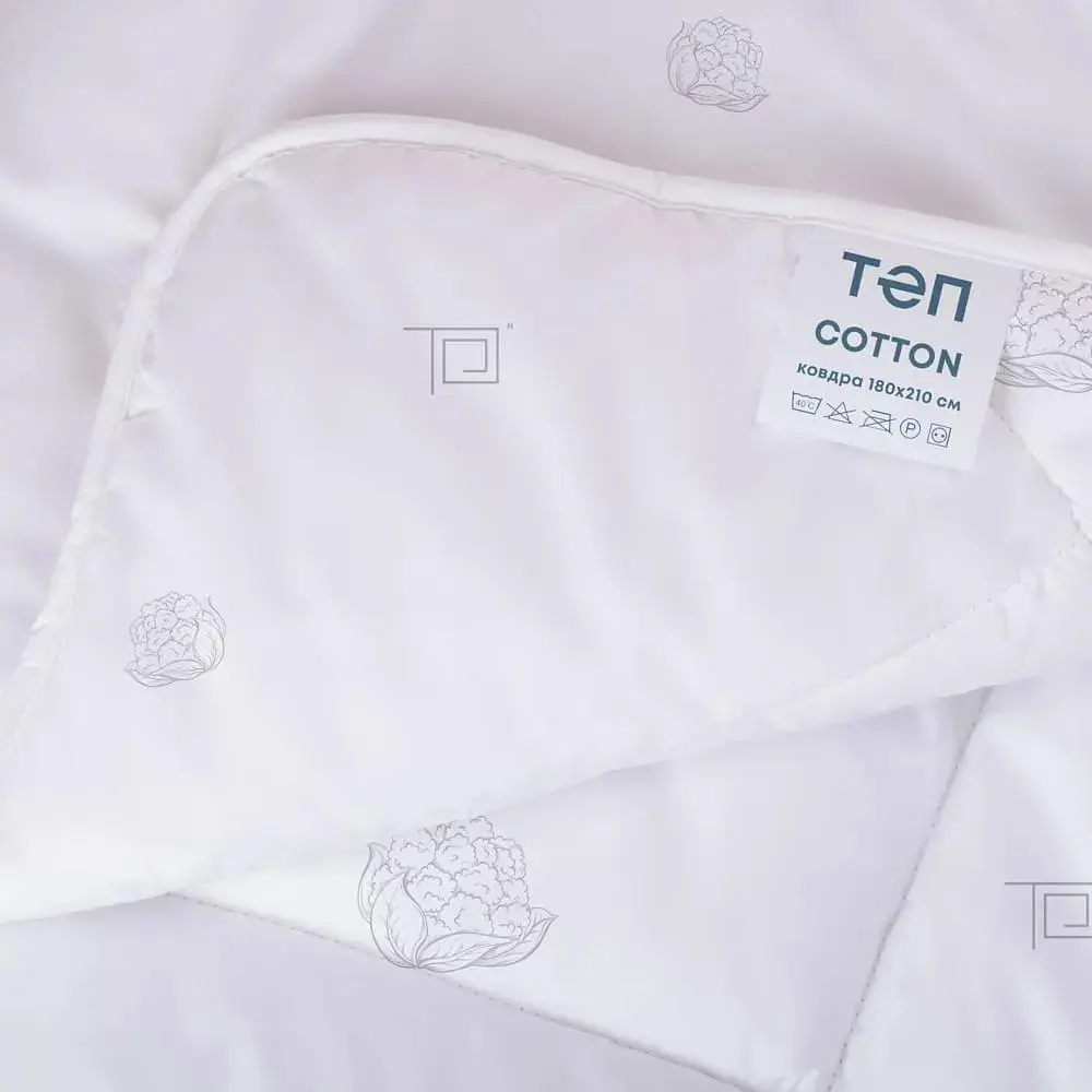 Ковдра ТЕП Природа Membrana Print Cotton 180х210 см біла (1-02578_00000) - фото 2