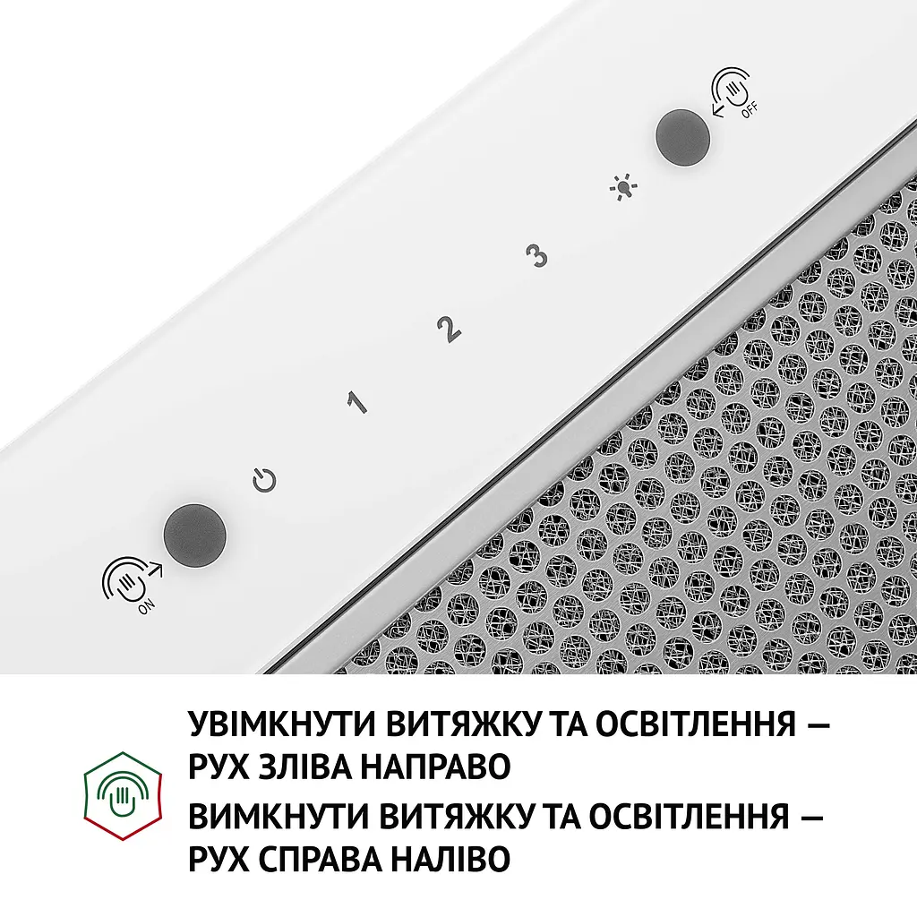 Витяжка повновбудована PERFELLI BIS 58844 WH 1200 LED - фото 7