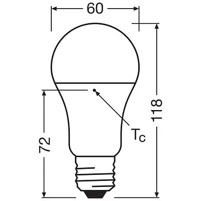 Лампочка Osram CL A100 13W/840 230V FR E27 (4058075304253) - фото 4