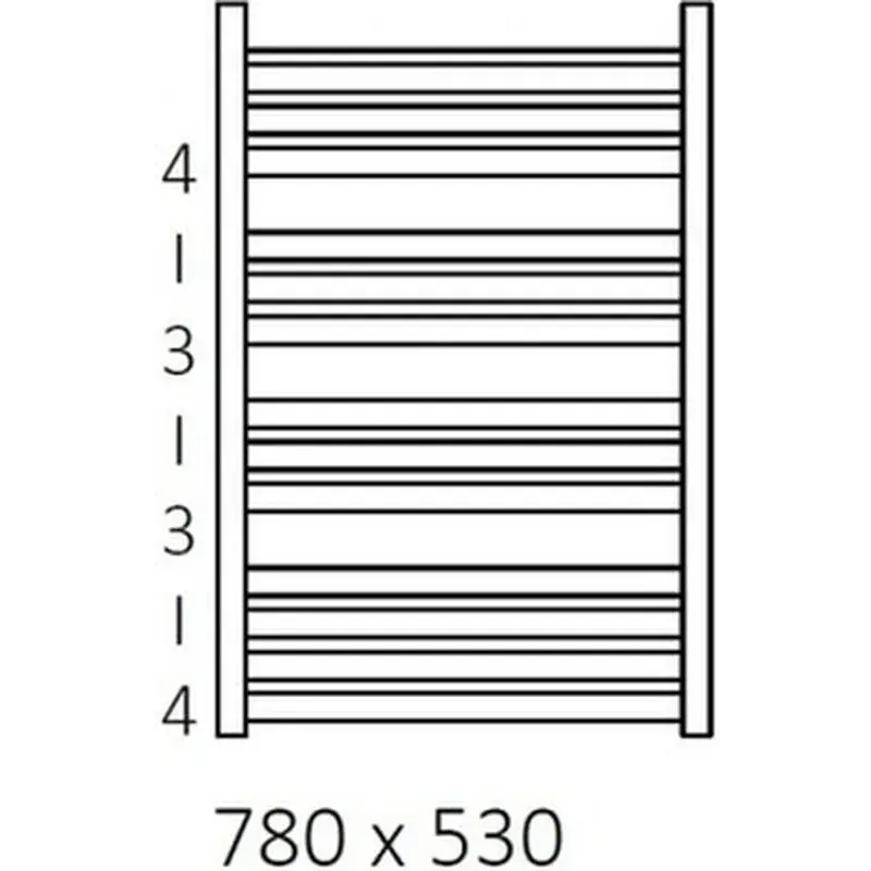 Сушарка для рушників Terma 780х530 Marlin (WGMAR078053KS95SX) - фото 3