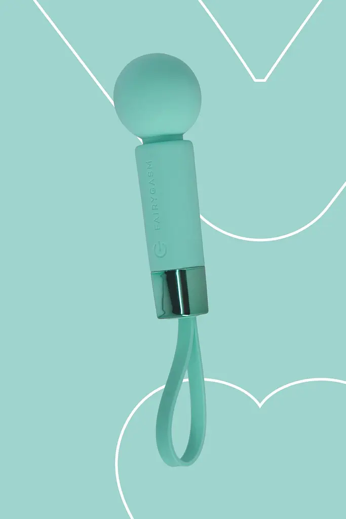 Вібратор FairyGasm Pearlstasy 11 см зелений - фото 5