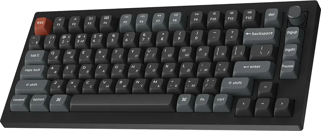 Клавіатура бездротова Keychron V1 Ultra Keychron Red Switch Black RGB (V1U-D1-UA) - фото 4