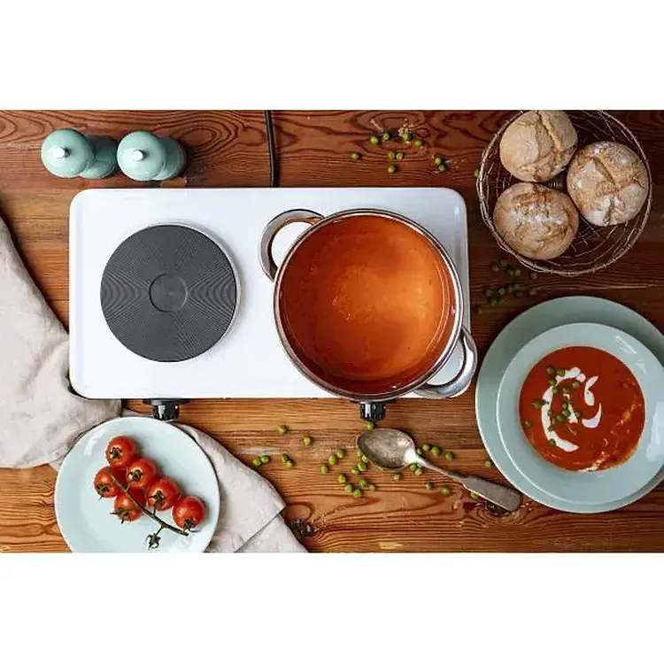 Плита электрическая Adler AD 6504 на 2 конфорки с покрытием термостойкая эмаль 2500 Вт - фото 6