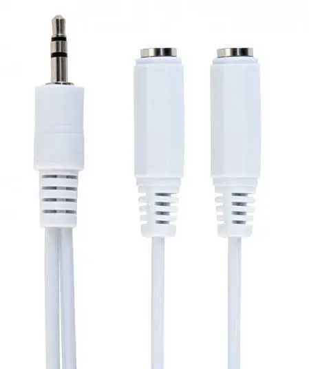 Переходник адаптер Cablexpert CCA-415W Mini-Jack 3.5 папа 2 x Mini-Jack 3.5 мама - фото 4