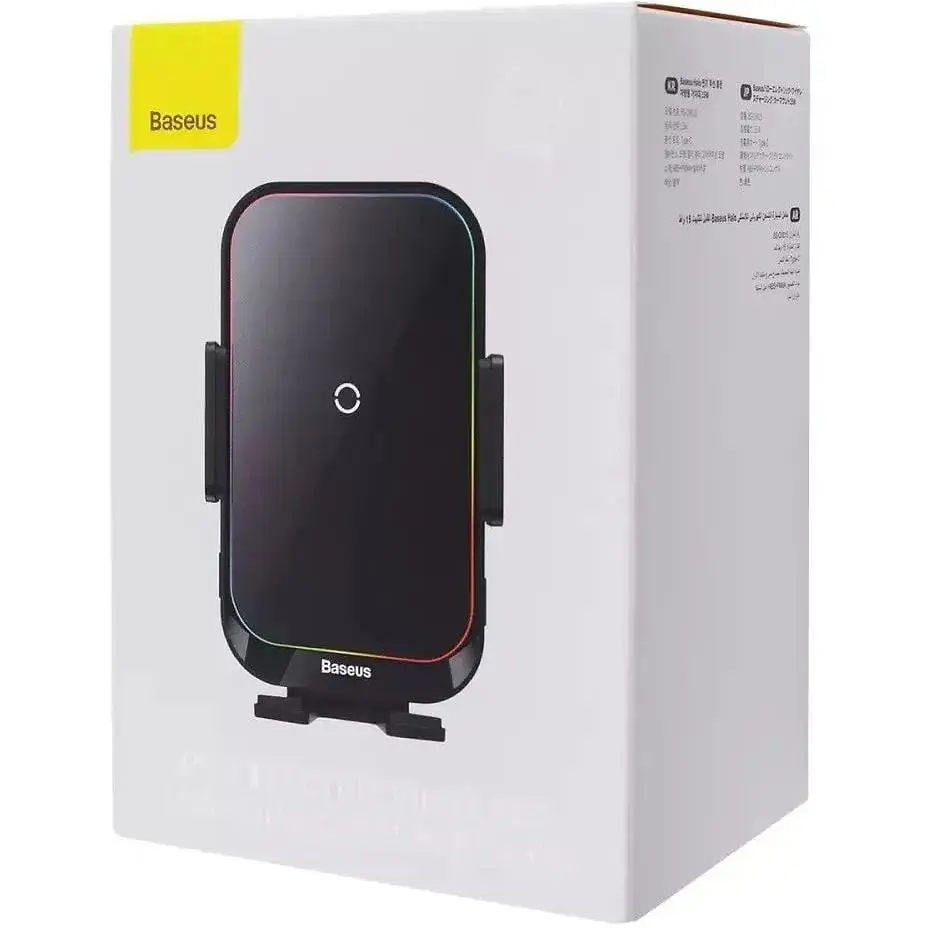 Тримач в автомобіль Baseus Halo Electric 15W з бездротовою зарядкою - фото 2