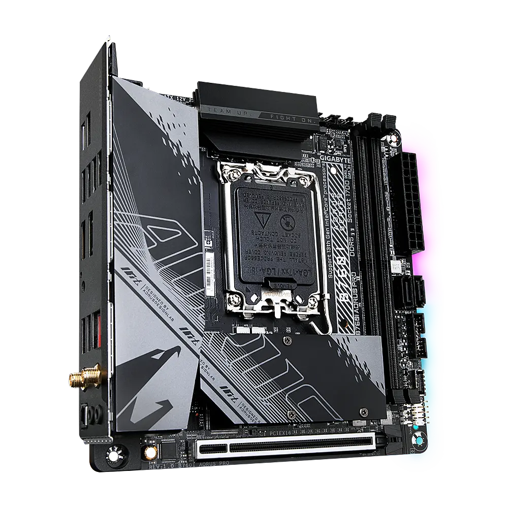 Mатеринська плата Gigabyte B760I Aorus Pro LGA 1700 (B760I AORUS PRO) Б/В - фото 2