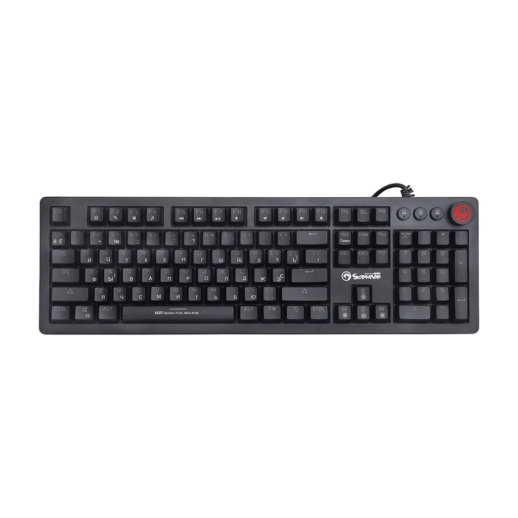 Клавіатура Marvo KG917 Multi-LED Mechanical Blue Switch - фото 2