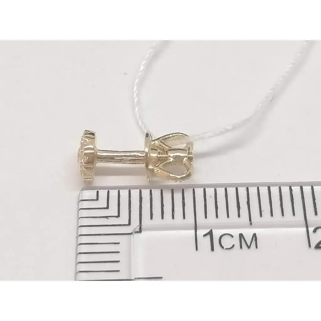 Золотые серьги-пуссеты Favoritum c фианитами. 211334 - фото 4