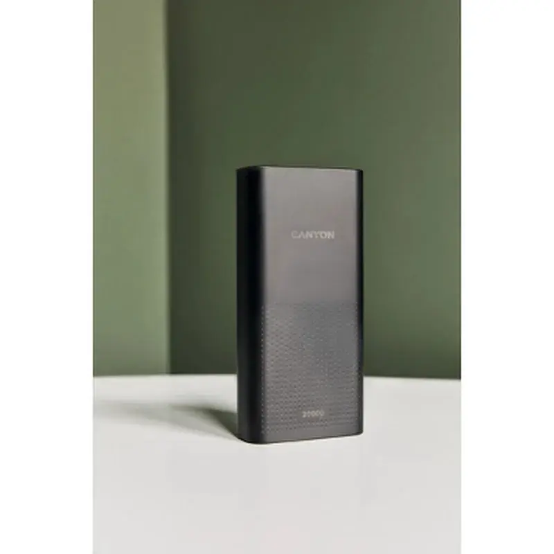 Батарея універсальна Canyon 20000mAh, Input 5V/2A, Output 5V/2.1A(Max), Black (CNE-CPB2001B) - фото 5
