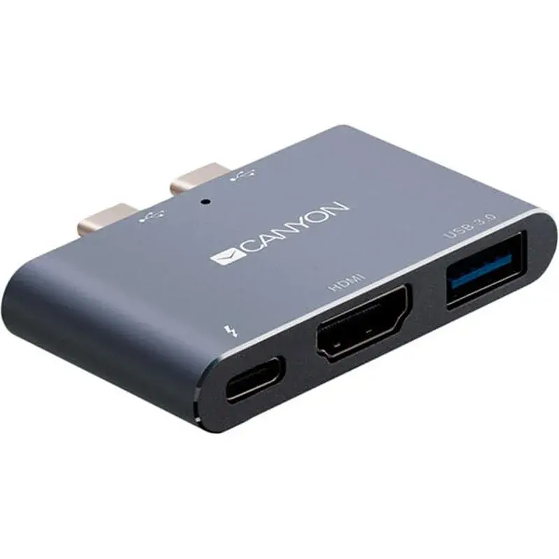 Порт-реплікатор Canyon Docking Station with 3 ports, Thunderbolt 3, Input 100-240V (CNS-TDS01DG) - фото 2