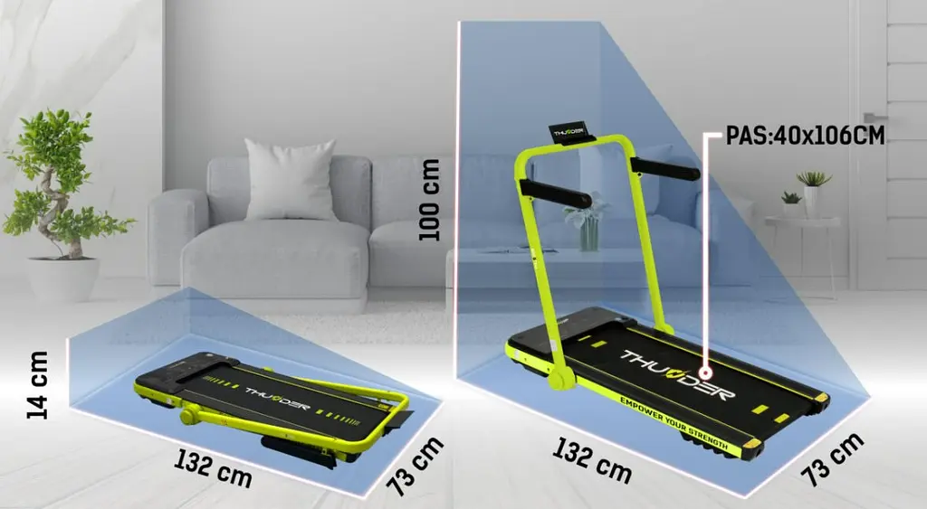 Беговая дорожка THUNDER IMPACT-LIME - фото 5