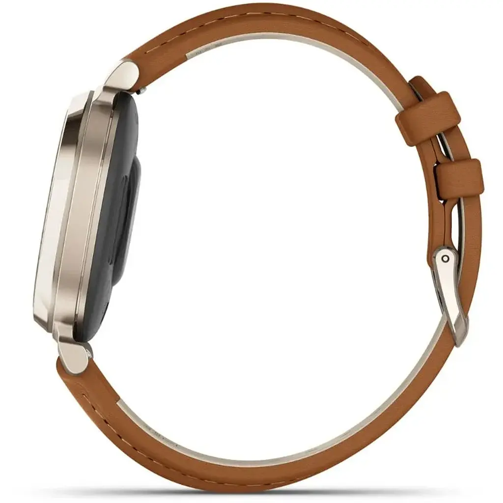 Смарт-годинник Garmin Lily 2 Cream Gold with Tan Leather Band (010-02839-60) - фото 8