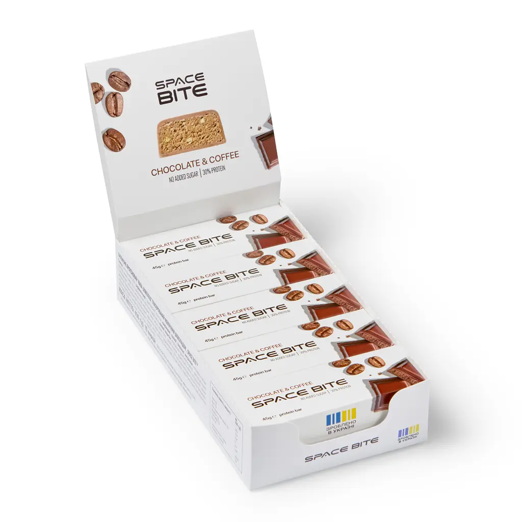 Протеїновий батончик Space Food (Space Bite) — 10 × 45 г, шоколад coffe
