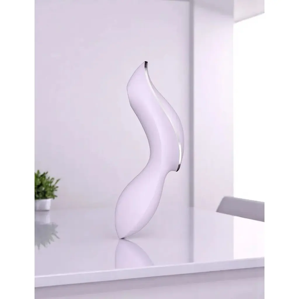 Вакуумний стимулятор із вібрацією Satisfyer Curvy Trinity 2 Фіолетовий - фото 2