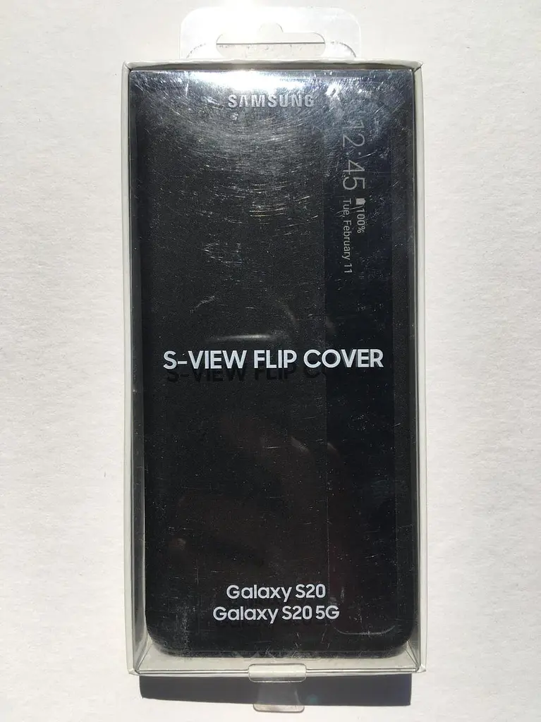 Чохол-книжка S-View Clear View Cover Official EF-ZG980CBEGRU для Samsung Galaxy S20 5G Чорний - фото 6