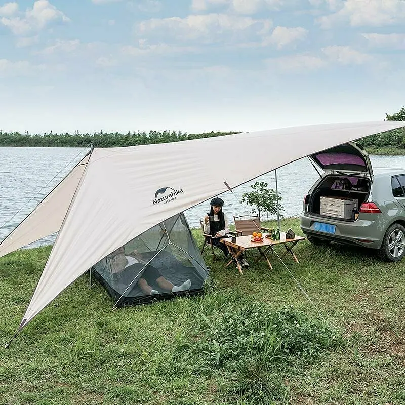 Тент Naturehike Car Rear Canopy (NH21TM001) 590x340см для кемпінгу з трьома стійками - фото 4