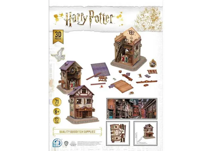 Пазл 4D Puzz 3D Хогвартский Экспресс Гарри Поттер Hogwarts Express Set 3D puzzle 180 эл. (4dpuz001) - фото 4