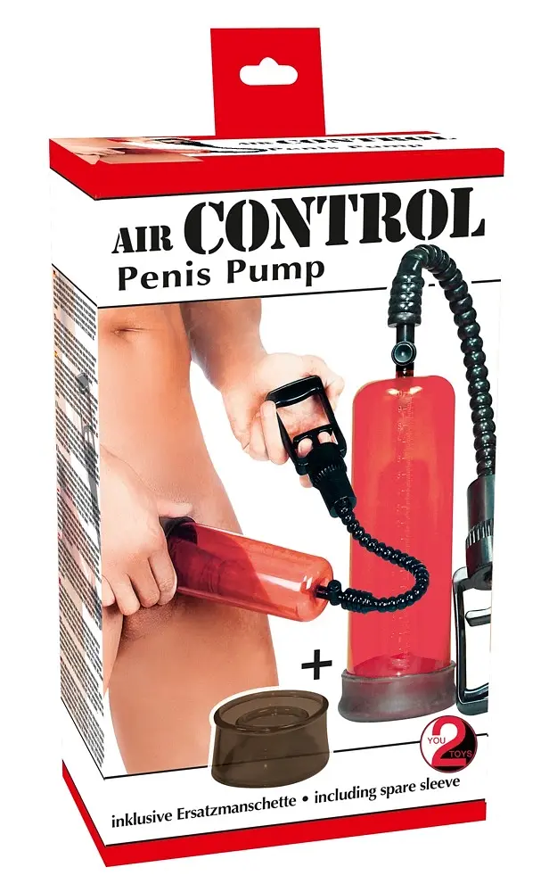Помпа для пеніса You2Toys Air Control, 22 см (червоний) - фото 2