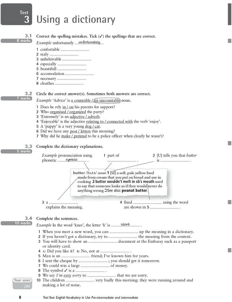 Test Your English Vocabulary in Use Pre-intermediate and Intermediate with Answers 3rd Edition - фото 4