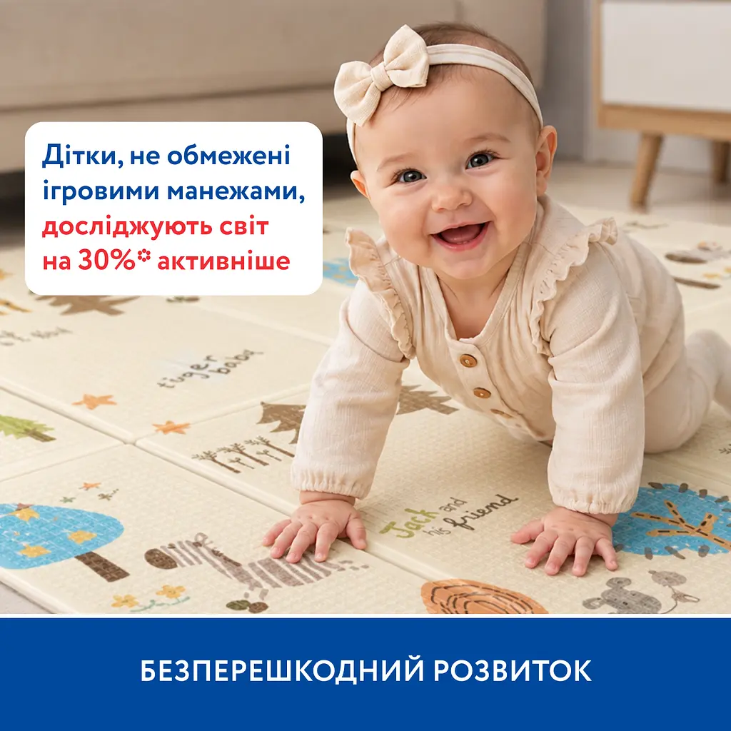 Великий двосторонній термокилимок Piccolino Дивовижні історії 180х200х1.5 см (26000065) - фото 2