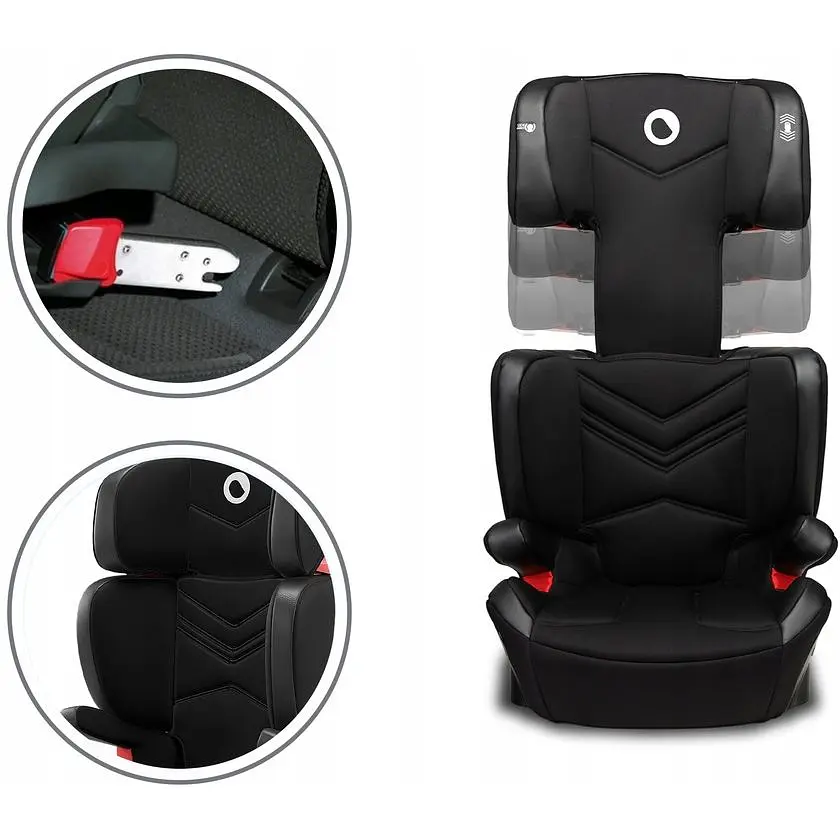 Автокресло Lionelo Hugo Isofix 15-36 кг Leather Black - фото 6