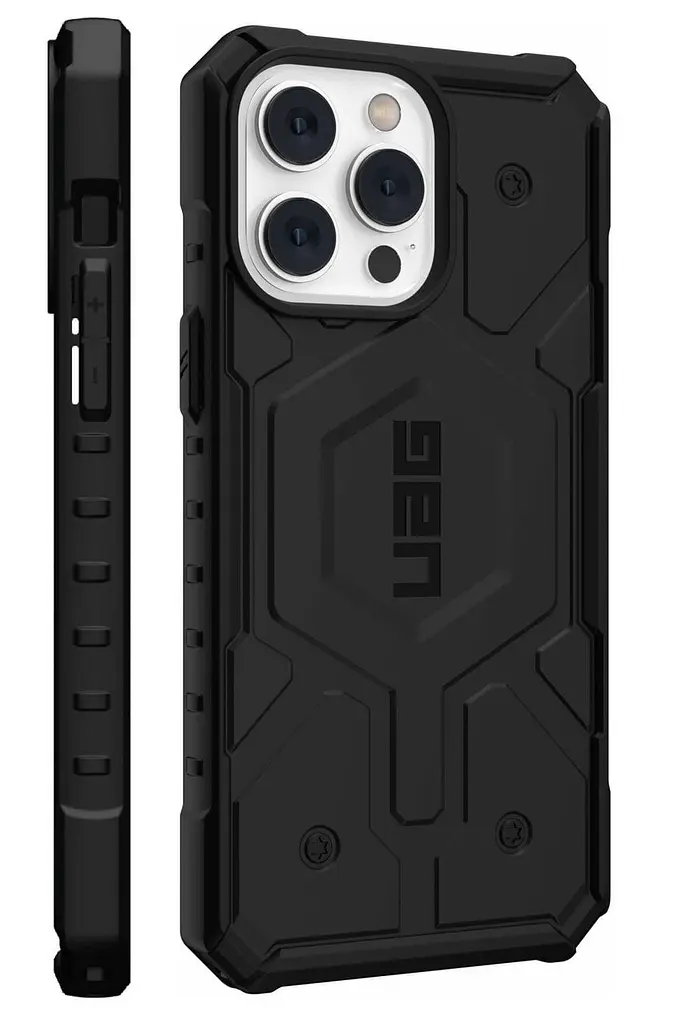 Оригінальний протиударний чохол UAG Pathfinder MagSafe для iPhone 14 Pro Max Black (114055114040) - фото 9